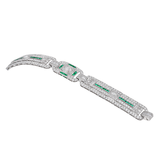 Lock & Clasp Emerald Bracelet