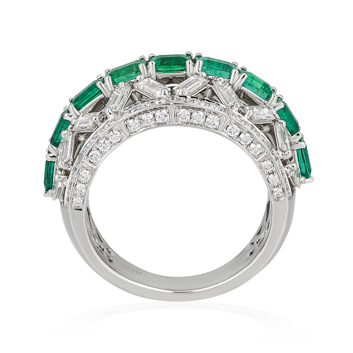 Diamond & Emerald Ring