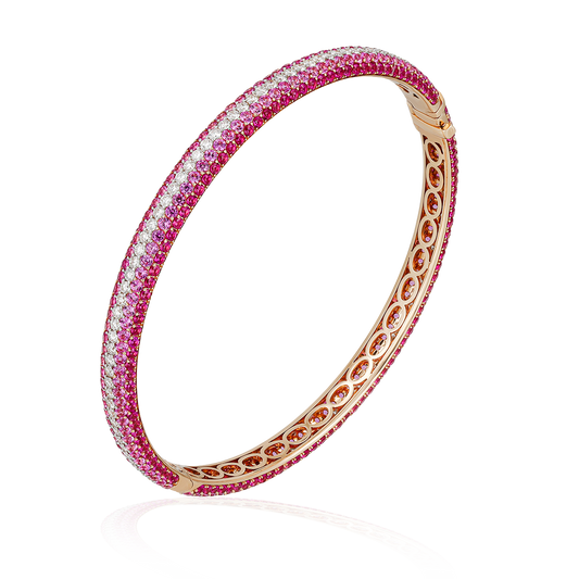 Pink Sapphire Bangle