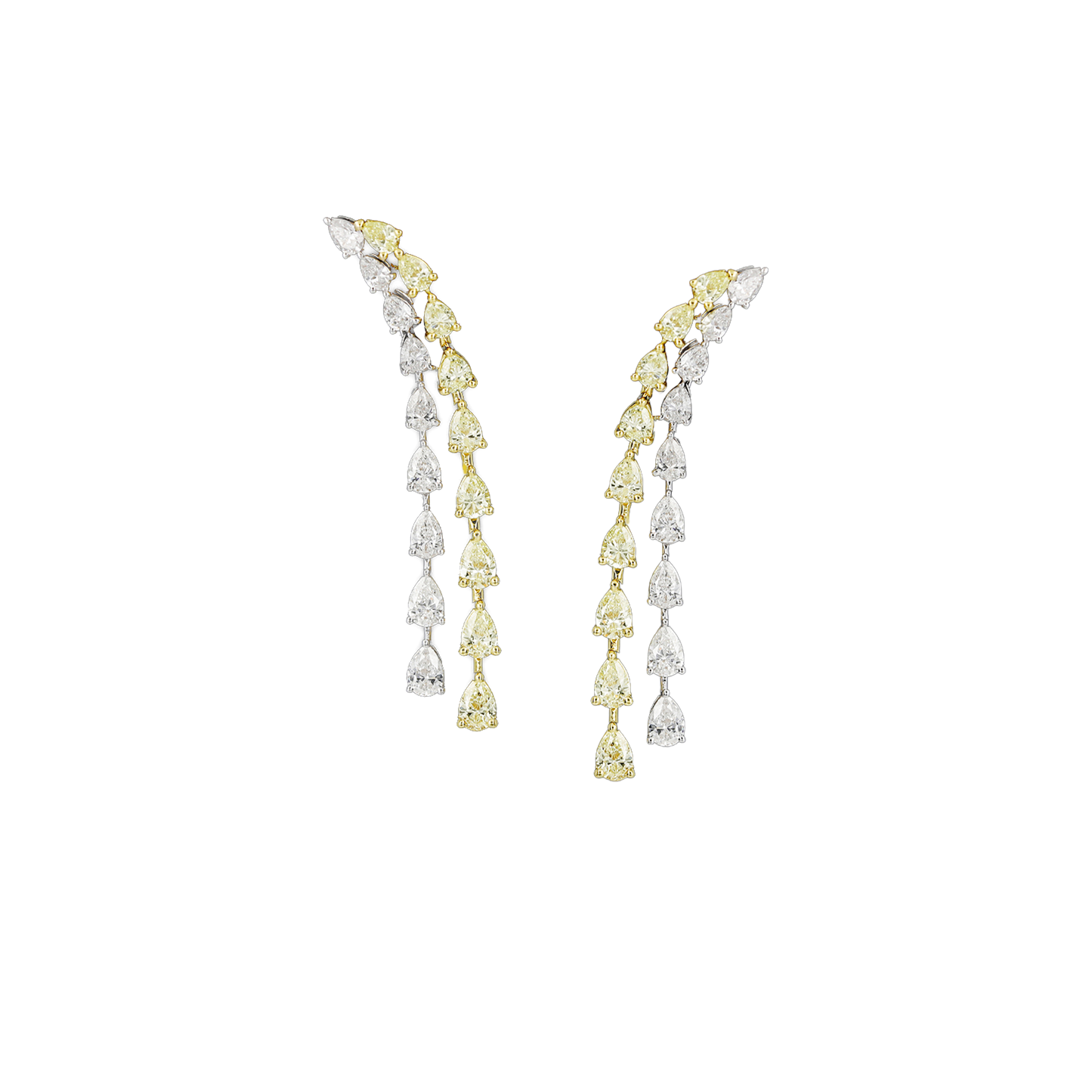 Yellow White Diamond Choker