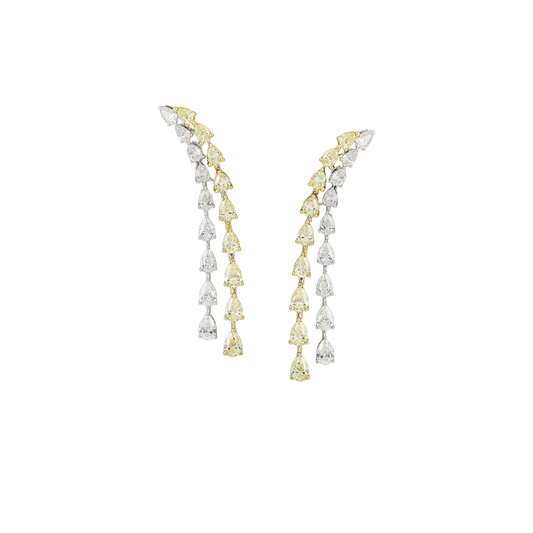 Yellow White Diamond Choker