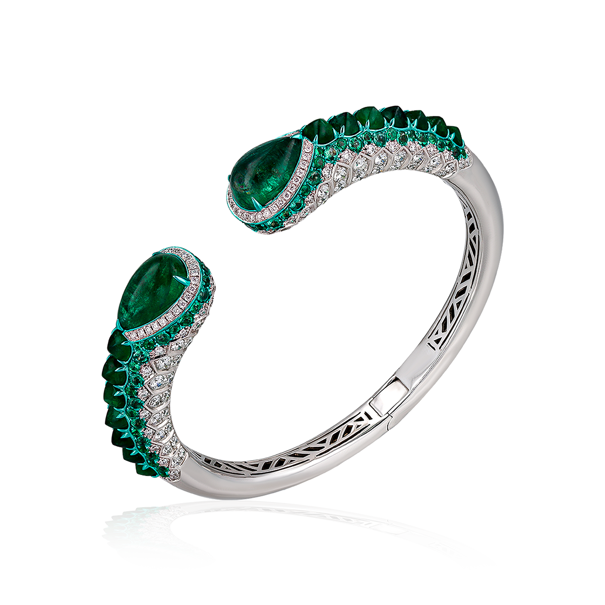 Modern Emerald Bangle
