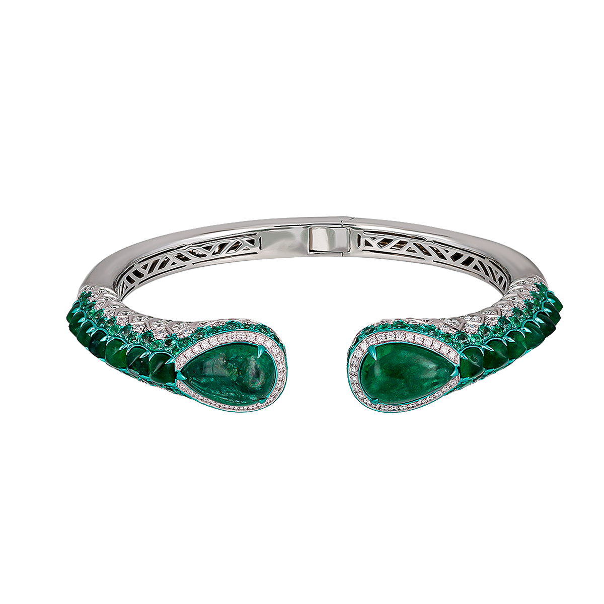 Modern Emerald Bangle