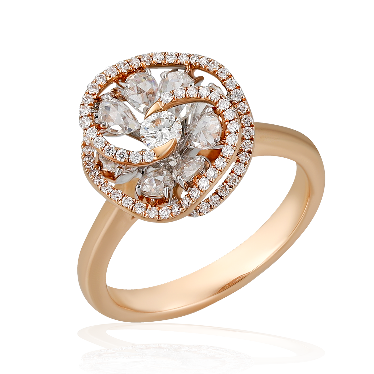 Multilayered Diamond Ring