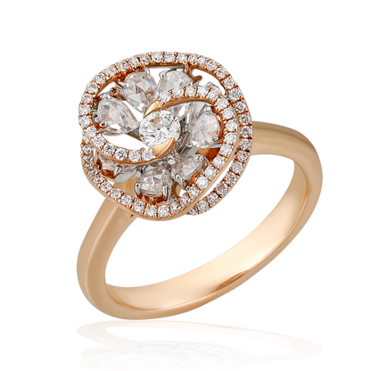Multilayered Diamond Ring