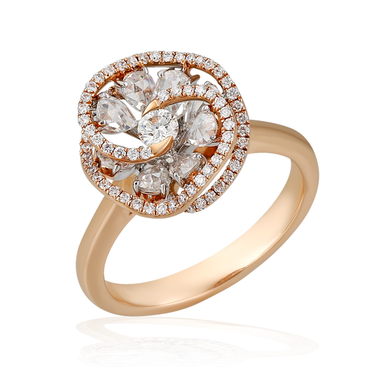 Multilayered Diamond Ring