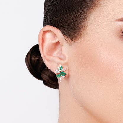 Diamond & Emerald Tennis Necklace