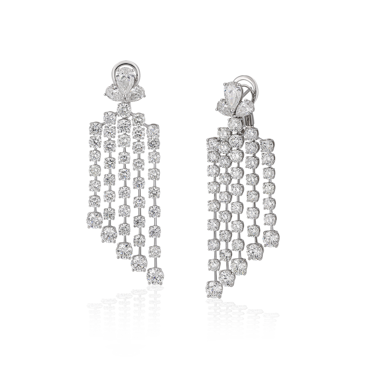 Dangling Solitaire Earrings