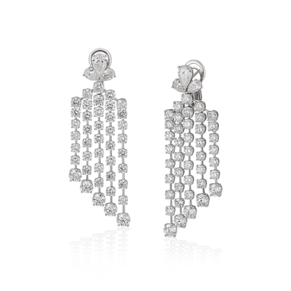 Dangling Solitaire Earrings
