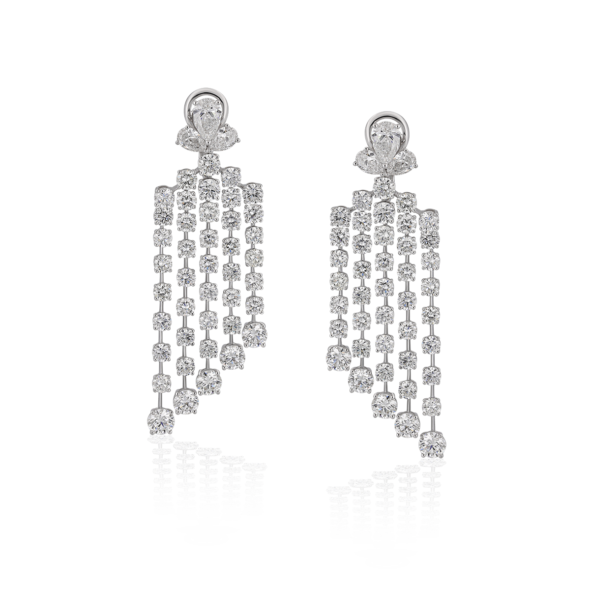 Dangling Solitaire Earrings