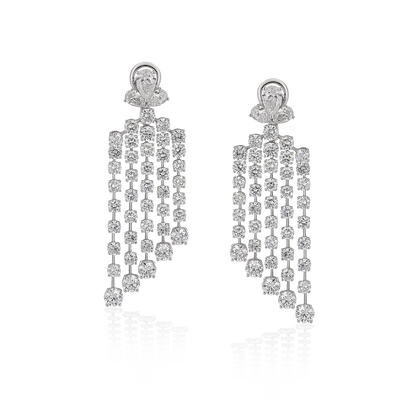 Dangling Solitaire Earrings