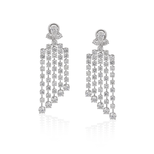 Dangling Solitaire Earrings