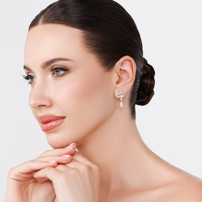 Yellow White Diamond Set