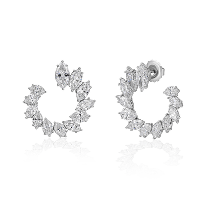 Swirl Diamond Earrings