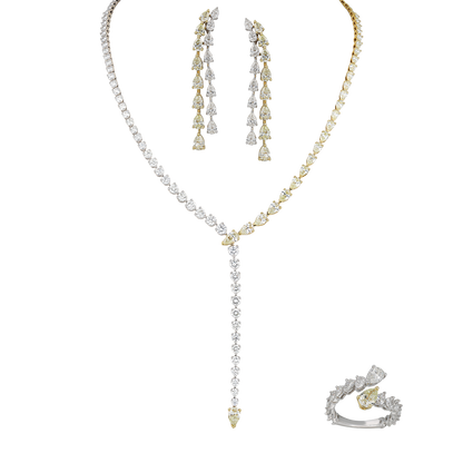 White & Yellow Diamond Set