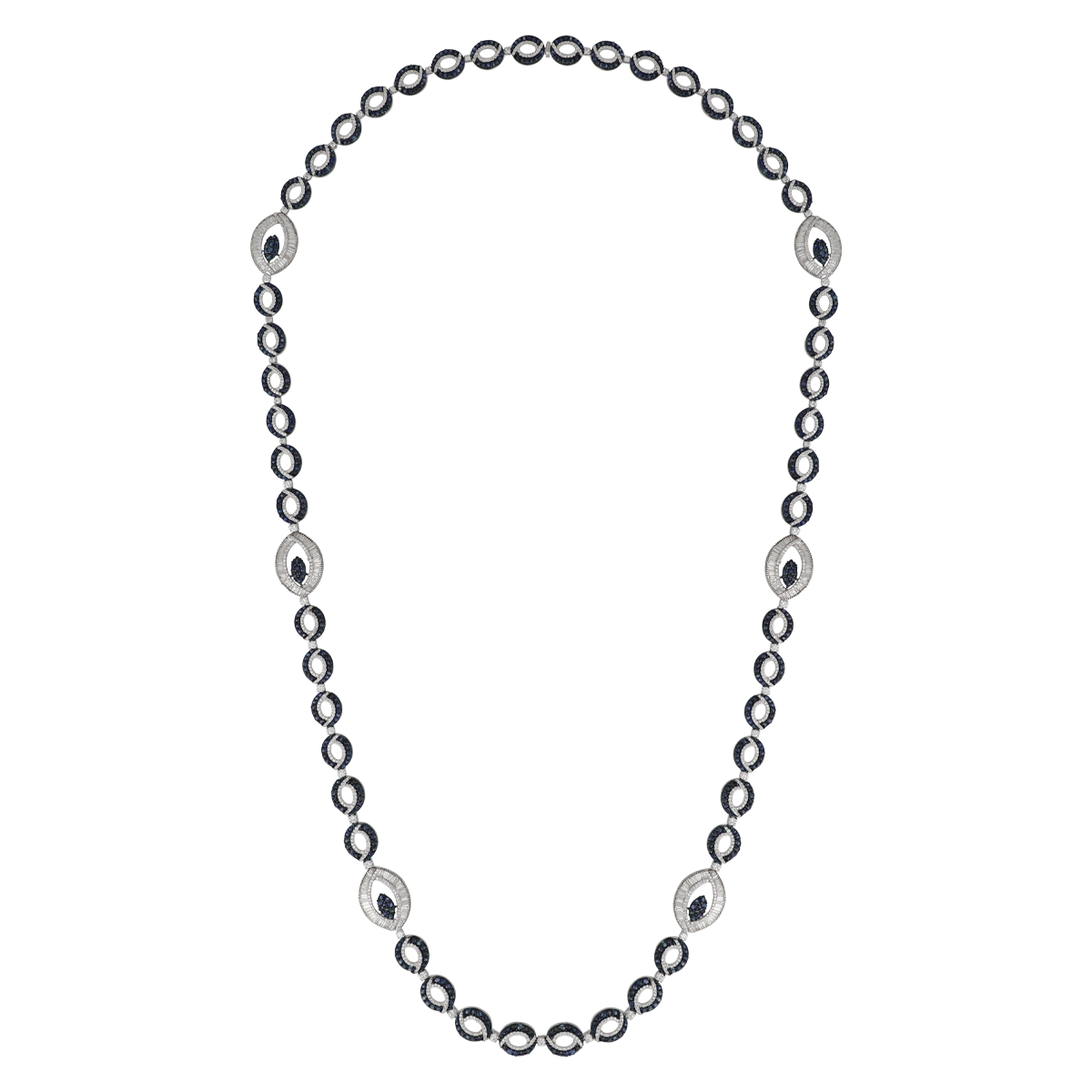 Diamond & Sapphire Long Chain