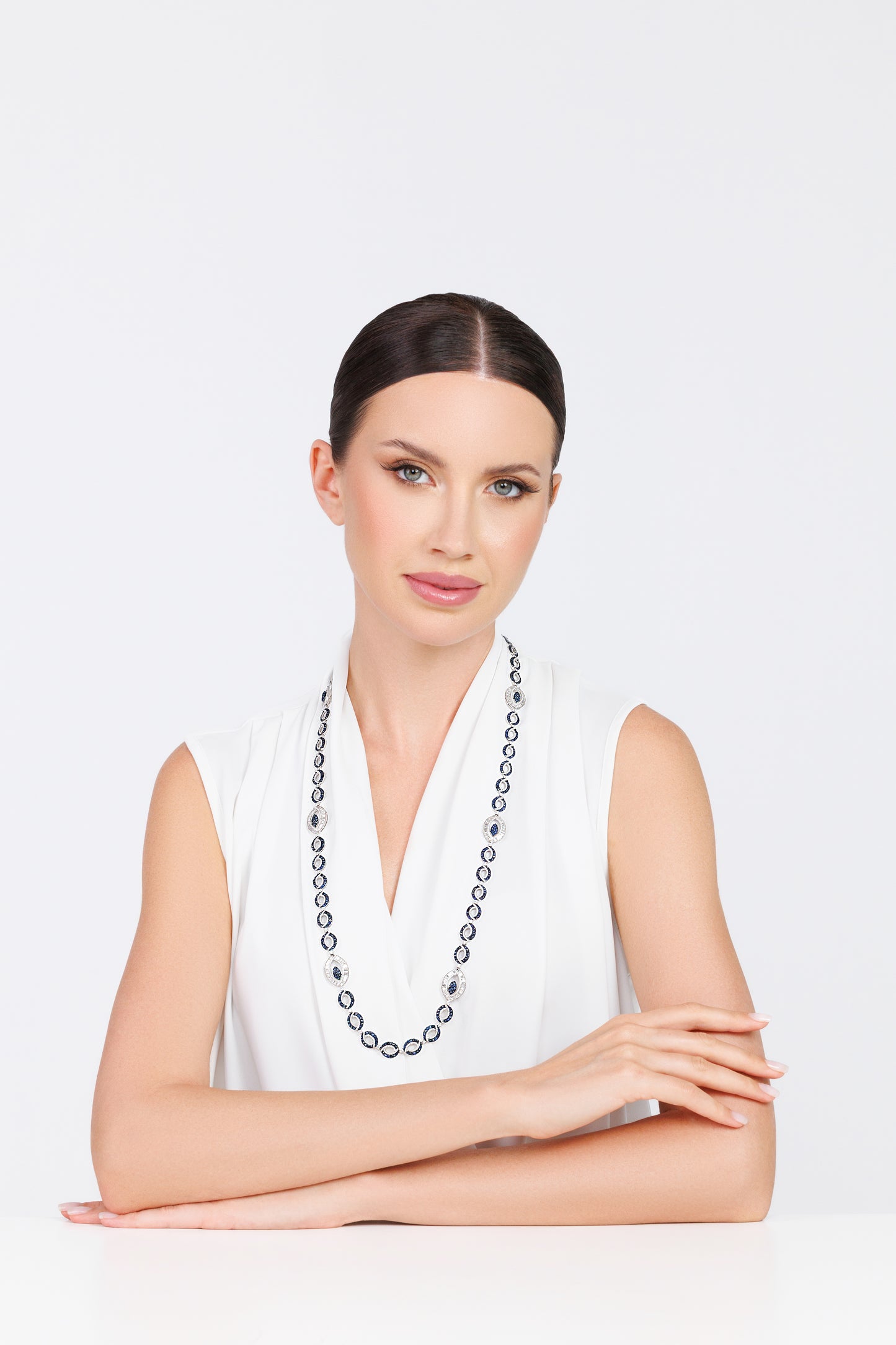 Diamond & Sapphire Long Chain