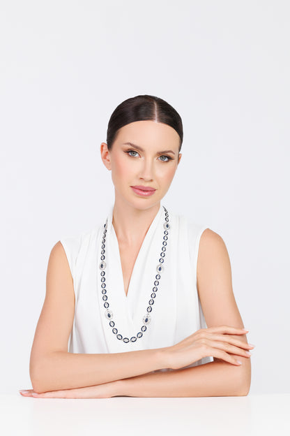 Diamond & Sapphire Long Chain