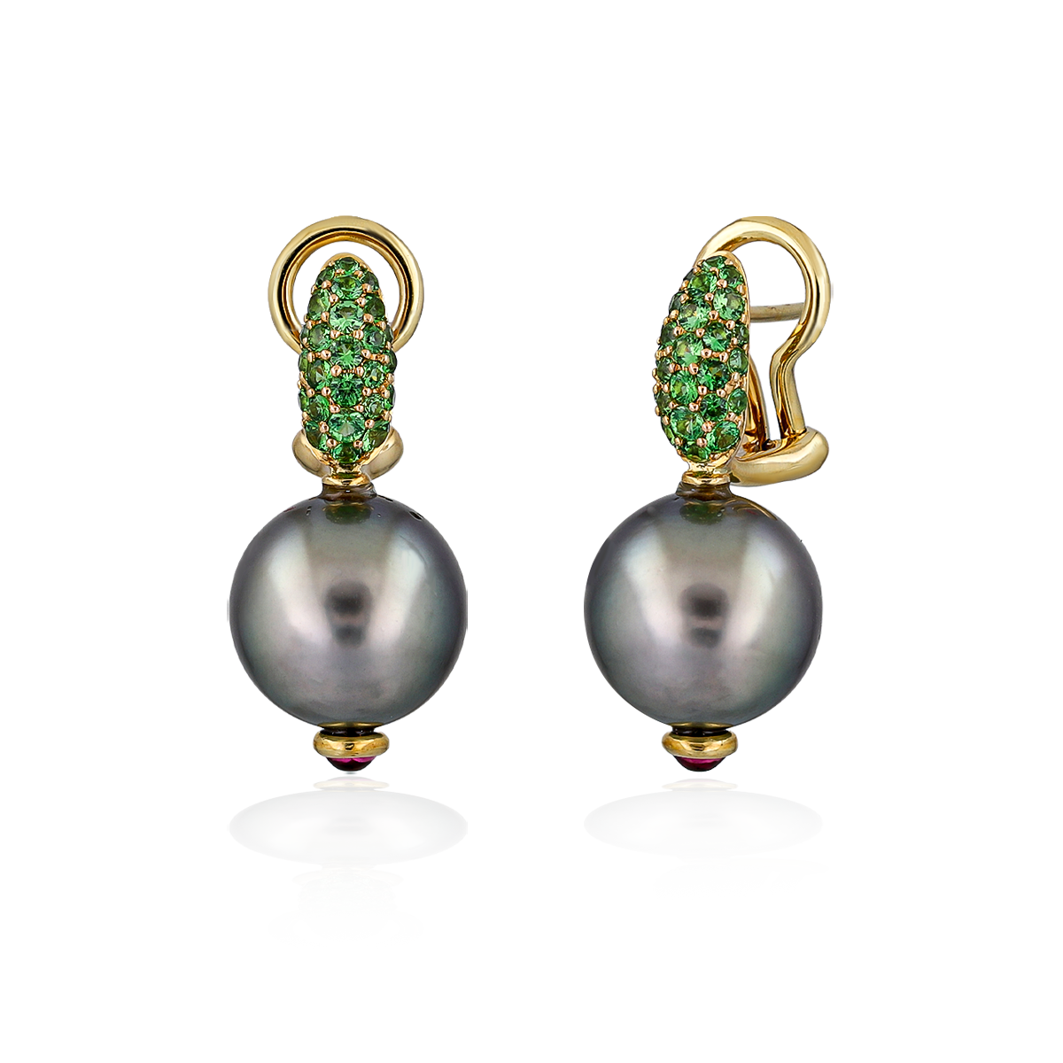 Gray Pearl Earrings