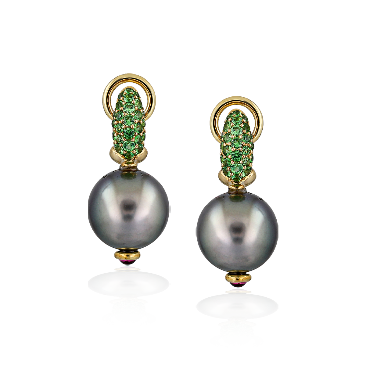 Gray Pearl Earrings