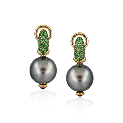 Gray Pearl Earrings