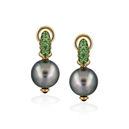 Gray Pearl Earrings