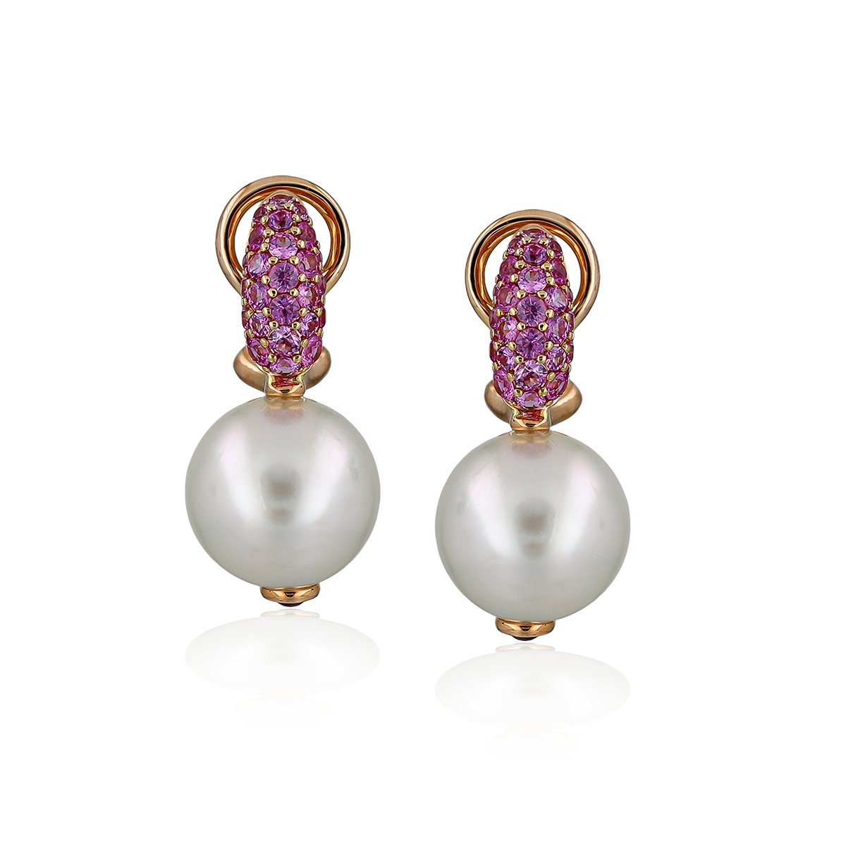 White Pearl Earrings