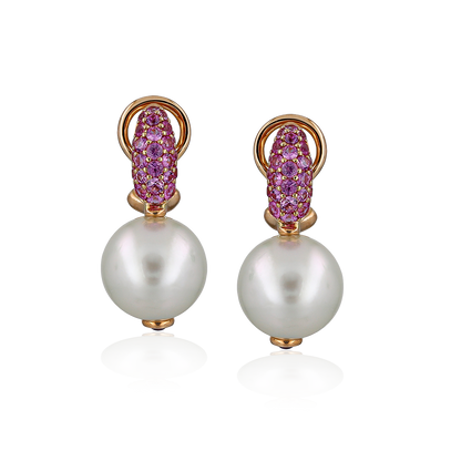 White Pearl Earrings