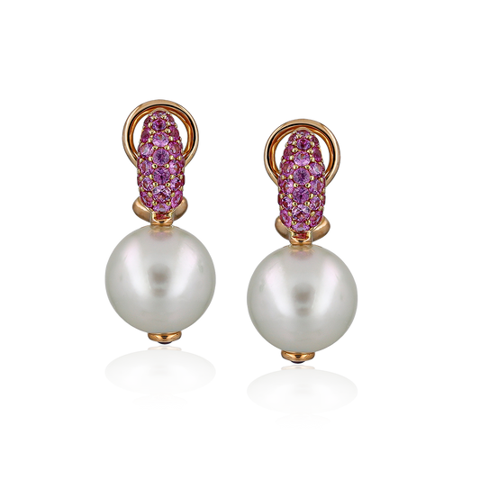 White Pearl Earrings