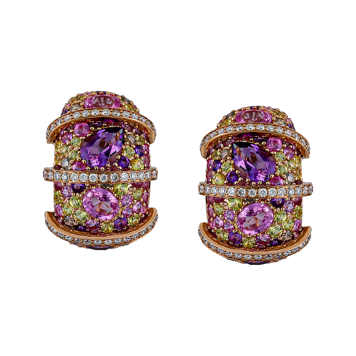 Diamond & Colored Stone Earrings