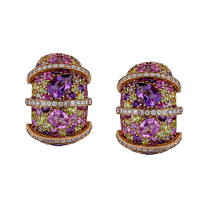Diamond & Colored Stone Earrings