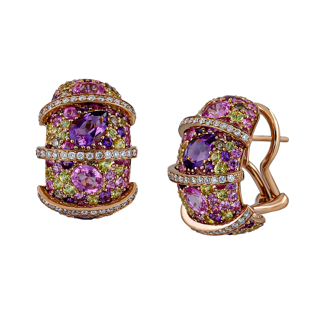 Diamond & Colored Stone Earrings