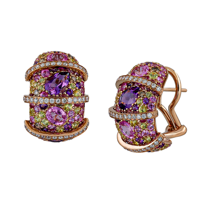 Diamond & Colored Stone Earrings
