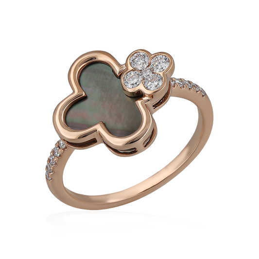 Diamond & Mother of Pearl Ring