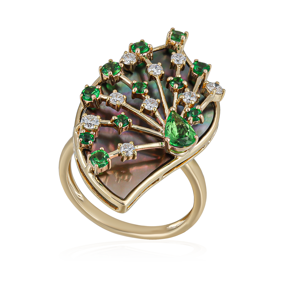 Diamond Leaf Ring