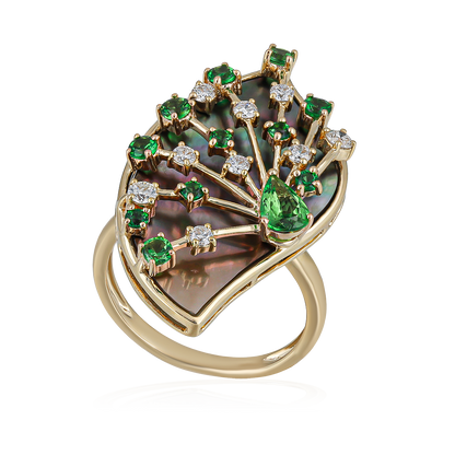 Diamond Leaf Ring