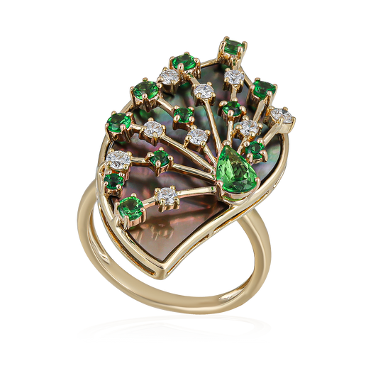 Diamond Leaf Ring