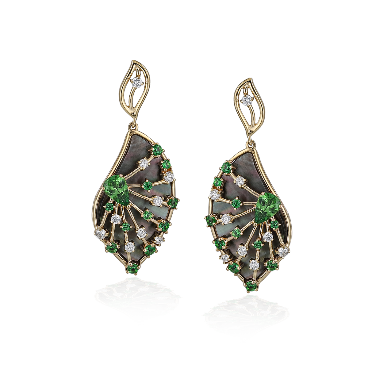 Diamond Leaf Earring