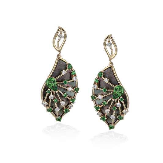 Diamond Leaf Earring