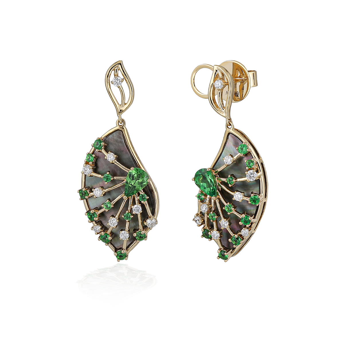 Diamond Leaf Earring