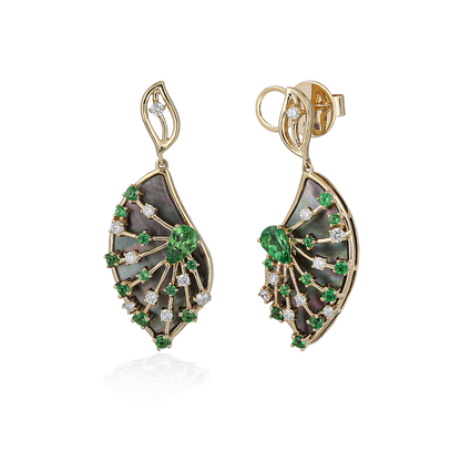 Diamond Leaf Earring