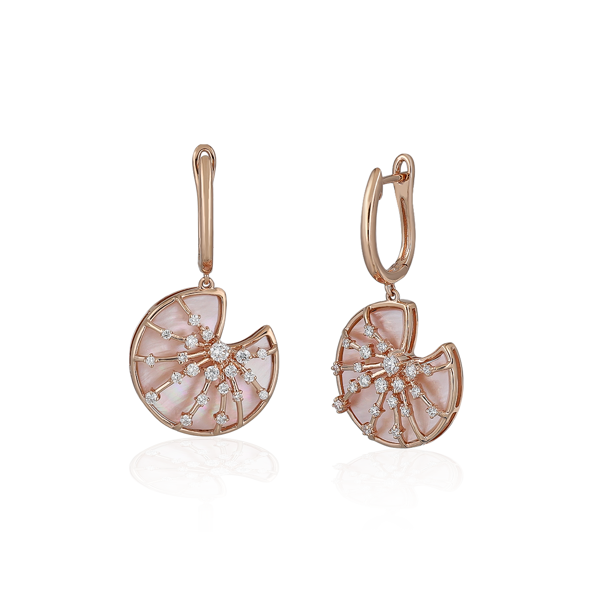 Diamond & Mother of Pearl Earrings