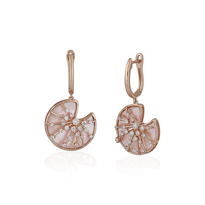 Diamond & Mother of Pearl Earrings