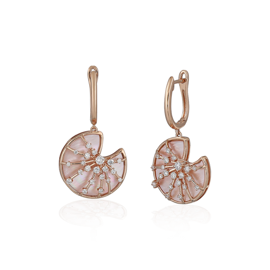 Diamond & Mother of Pearl Earrings