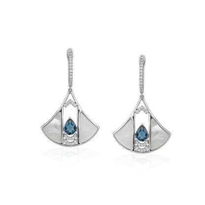 Diamond & Mother of Pearl Earrings
