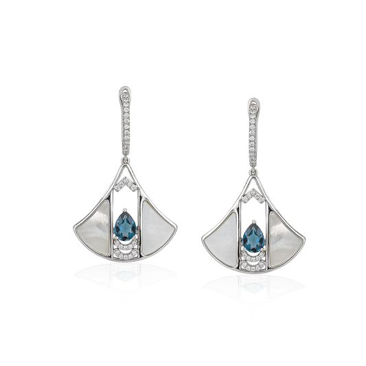 Diamond & Mother of Pearl Earrings