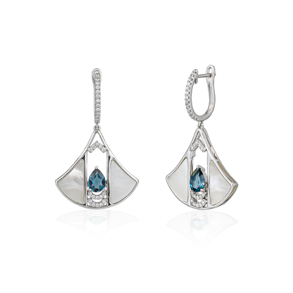 Diamond & Mother of Pearl Earrings