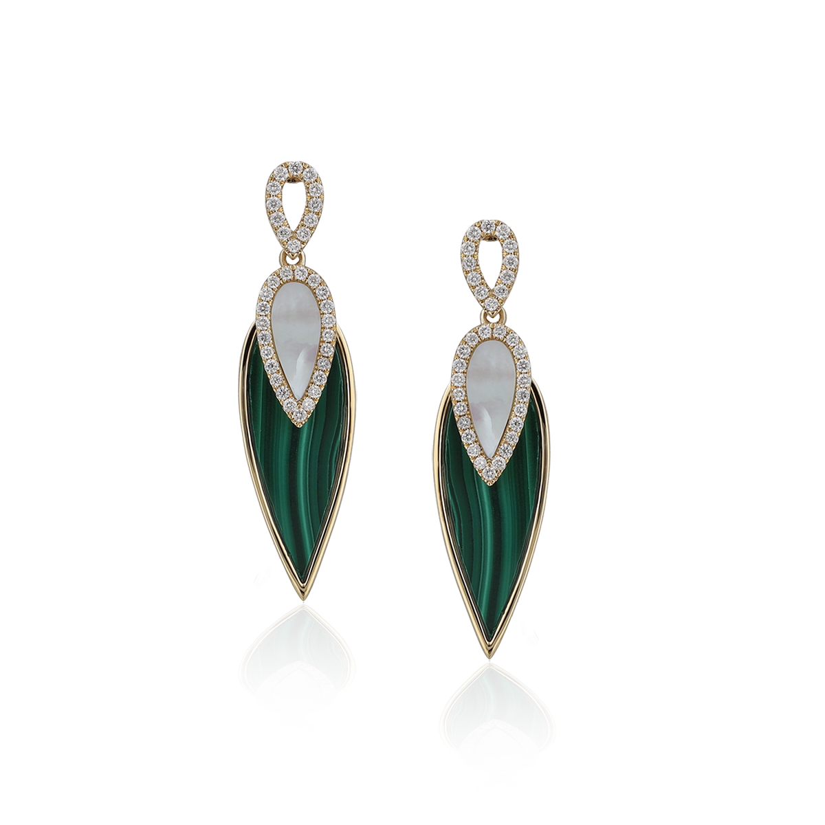 Colored Stone Earrings