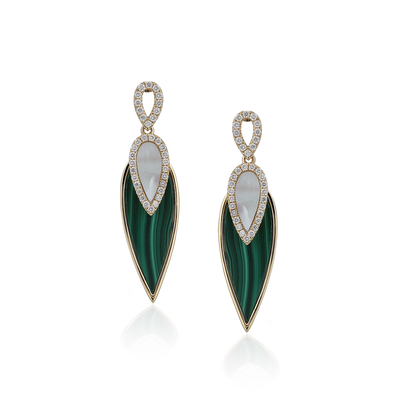 Colored Stone Earrings