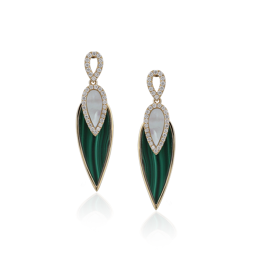 Colored Stone Earrings